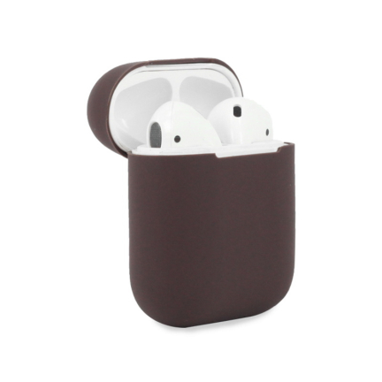 Чехол AirPods 1/2 Silicone Case Cocoa Brown (Коричневый)