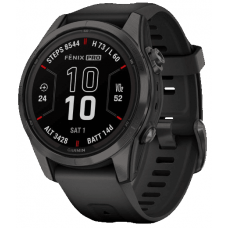 Garmin Fenix 7S Pro Sapphire Solar Carbon Gray DLC Titanium / Black Band