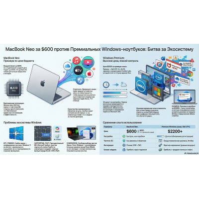 Конец эпохи Windows-ноутбуков? Как MacBook Neo меняет правила игры