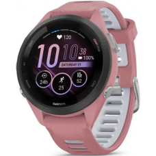 Garmin Forerunner 265S Black Bezel/Light Pink Case and Light Pink/Whitestone Silicone Band 42mm