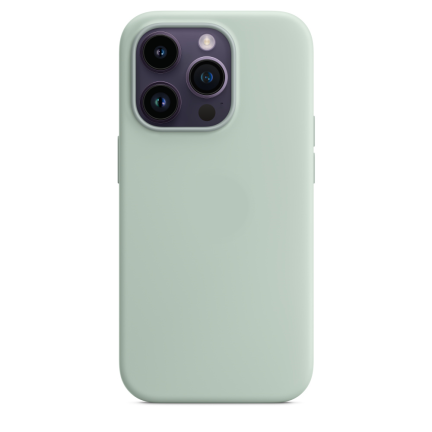 Чехол MagSafe iPhone 14 Pro Silicone Cover Succulent (Оригинал) Green (Зелёный)