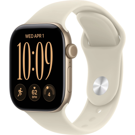 Apple Watch 12 42mm Light Gold Aluminum Case / Sand Sport Band
