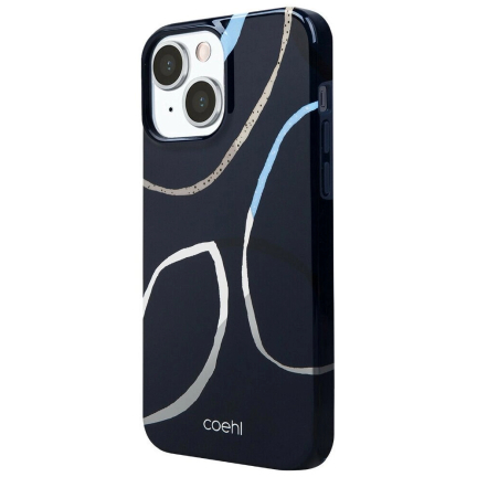 Чехол iPhone 13 Uniq Coehl Valley Deep Navy Blue (Синий)